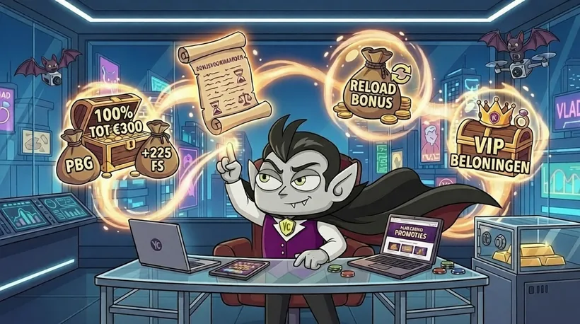 Vlad Casino welkomstbonus, reload bonus en VIP beloningen