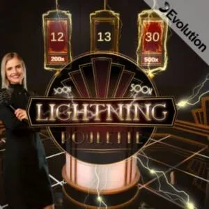 Lightning Roulette live van Evolution
